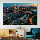 Chicago Bears Soldiers Field Wall Art Canvas Print – Framed
