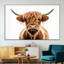 Scottish Highland Cow Canvas Print, Framed Highland Cow