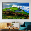 Coastal Golf Course Wall Art Canvas Print – Vibrant Green by MyGreatCanvas | Canvas Wall Art Prints | Photo Prints & Wall Decor