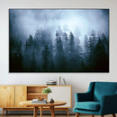 Foggy Pines Misty Forest Wall Art Print by MyGreatCanvas | Canvas Wall Art Prints | Photo Prints & Wall Decor