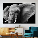 Big Elephant Close Up Wall Art Canvas Print