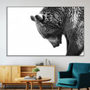 Black and White Grizzly 399 Bear Canvas Print Wall Art | by MyGreatCanvas | Canvas Wall Art Prints | Photo Prints & Wall Decor