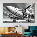 Vintage Airplane on Runway Canvas Print by MyGreatCanvas | Canvas Wall Art Prints | Photo Prints & Wall Decor