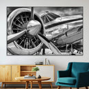 Vintage Antique Airplane Wall Art Canvas Print