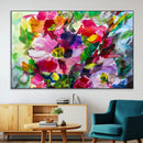 Oil Flower Abstract Canvas Print by MyGreatCanvas | Canvas Wall Art Prints | Photo Prints & Wall Decor