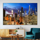 Los Angeles Night Wall Art Canvas Print