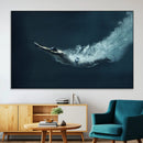 Swimmer Wall Art Canvas Print