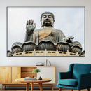 Buddha Statue Wall Art Canvas Print