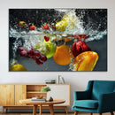 Kithen Vegetables World Wall Art Canvas Print