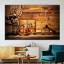 Rustic Whiskey and Barrel Canvas Print by MyGreatCanvas | Canvas Wall Art Prints | Photo Prints & Wall Decor