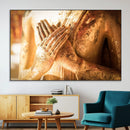 Buddha Statue Hands Wall Art Canvas Print by MyGreatCanvas | Canvas Wall Art Prints | Photo Prints & Wall Decor