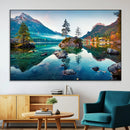 Crystal Clear Lake Wall Art | Mountains Wall Art Canvas | 3 by MyGreatCanvas | Canvas Wall Art Prints | Photo Prints & Wall Decor
