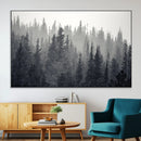 Misty Forest Canvas Wall Art – Monochrome Triptych Pine Tree by MyGreatCanvas | Canvas Wall Art Prints | Photo Prints & Wall Decor
