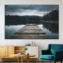 Wooden Bridge Near Lake Wall Art Canvas Print by MyGreatCanvas | Canvas Wall Art Prints | Photo Prints & Wall Decor