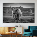 Fluffy Cattle Wall Art Print, Highland Cow Canvas, Framed by MyGreatCanvas | Canvas Wall Art Prints | Photo Prints & Wall Decor