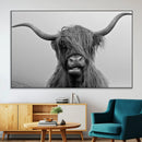 Texas Cow Wall Art Canvas, Texas Longhorn Cattle Canvas by MyGreatCanvas | Canvas Wall Art Prints | Photo Prints & Wall Decor