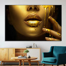 Gold and Women Wall Art Canvas Print by MyGreatCanvas | Canvas Wall Art Prints | Photo Prints & Wall Decor