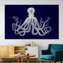Blue Octopus Wall Art Canvas Print by MyGreatCanvas | Canvas Wall Art Prints | Photo Prints & Wall Decor