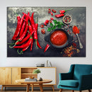 Red Pepper Kitchen and Restaurant Wall Wall Art, Red Pepper by MyGreatCanvas | Canvas Wall Art Prints | Photo Prints & Wall Decor