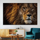 Mighty Lion Wall Art Canvas Print – Majestic Animal Portrait