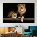Lion Canvas Wall Art – Majestic Animal Print Artwork for by MyGreatCanvas | Canvas Wall Art Prints | Photo Prints & Wall Decor