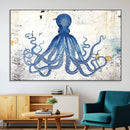 Octopus Canvas Wall Art | Coastal Marine Life Artwork for by MyGreatCanvas | Canvas Wall Art Prints | Photo Prints & Wall Decor