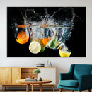 Kitchen Wall Art, Kitchen Fruits Art Canvas Print