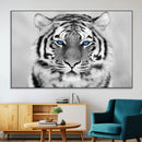Black and White Tiger Wall Art Animal Canvas Print