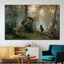 Grizzly Bear Cubs Wall Art Canvas Print