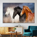 Animal Wall Art Three Horses Farmhouse Art Canvas, Framed by MyGreatCanvas | Canvas Wall Art Prints | Photo Prints & Wall Decor
