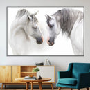 White Horse Wall Art Animal Canvas Print