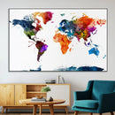 World Map Canvas Print – Detailed Map of the World Wall Art by MyGreatCanvas | Canvas Wall Art Prints | Photo Prints & Wall Decor