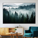 Captivating Misty Forest Wall Art Canvas, Premium Canvas
