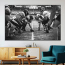 American Football Wall Art Canvas Print Framed Stadium Sport