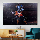 American Football Wall Art Canvas Print, Stadium Sport Wall