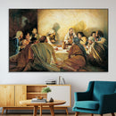 Last Supper Wall Art Canvas Print, Framed Jesus Painting Art