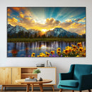 Grand Teton Park Sunrise Wall Art – Vibrant Landscape Canvas by MyGreatCanvas | Canvas Wall Art Prints | Photo Prints & Wall Decor