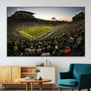Oregon Stadium Canvas Wall Art - Captivating Game Day Scene