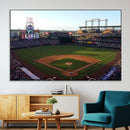 Colorado Rockies Coors Field Wall Art Canvas Print - MLB
