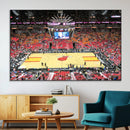 Miami Heat Basketball Team Print Wall Art- Kaseya Center by MyGreatCanvas | Canvas Wall Art Prints | Photo Prints & Wall Decor