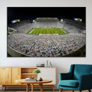 Beaver Stadium Night Game Triple Canvas Wall Art - Penn