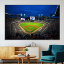 Truist Park Night Game Canvas Art - Atlanta Braves Stadium