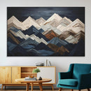 Mountain Wall Art – Modern Geometric Landscape Canvas Print,