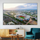 Old Trafford Manchester United Stadium Wall Art Canvas Print
