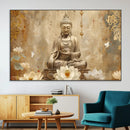 Buddha Wall Art Canvas Print, Buddha Meditation Room Decor,