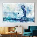 Golf Swing Wall Art Canvas Print - Sports-Inspired by MyGreatCanvas | Canvas Wall Art Prints | Photo Prints & Wall Decor