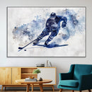 Hockey Player Wall Art Canvas Print - Sports-Inspired