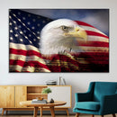 American Flag Eagle Symbol Wall Art, American Flag Eagle by MyGreatCanvas | Canvas Wall Art Prints | Photo Prints & Wall Decor