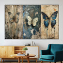 Butterfly Wall Art Trio | Vintage Butterfly Canvas Print | by MyGreatCanvas | Canvas Wall Art Prints | Photo Prints & Wall Decor