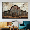 Rustic Barn Wall Art | Farmhouse Wall Decor Canvas Print |